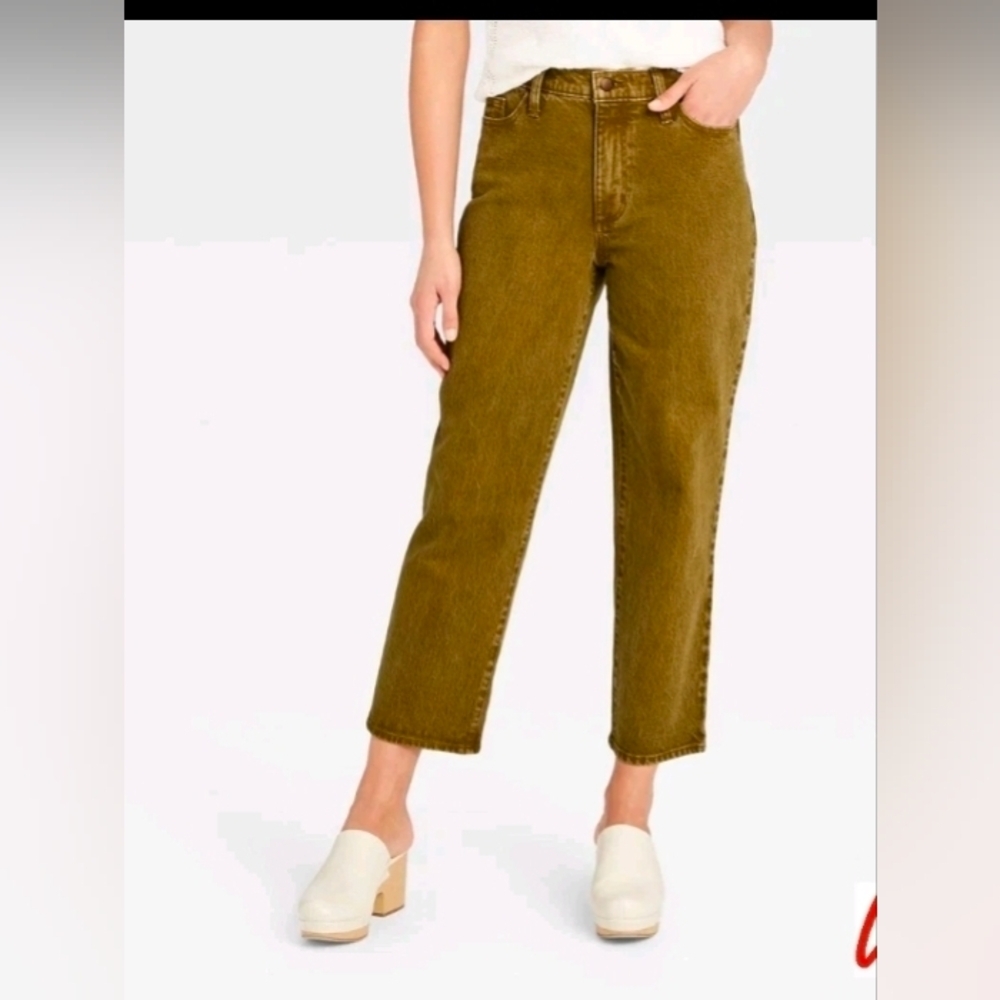 Universal Thread Women's Vintage Straight Slim Hip and Thigh Straight Leg